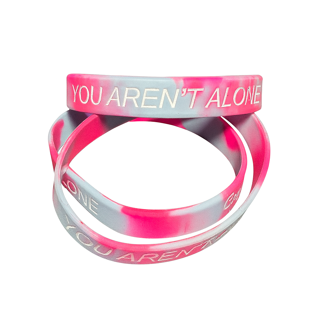 YOU AREN'T ALONE Cotton Candy Wristband